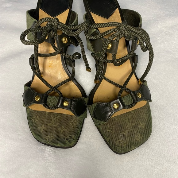 Authentic Louis Vuitton Wedge sole Sandals - Picture 2 of 5